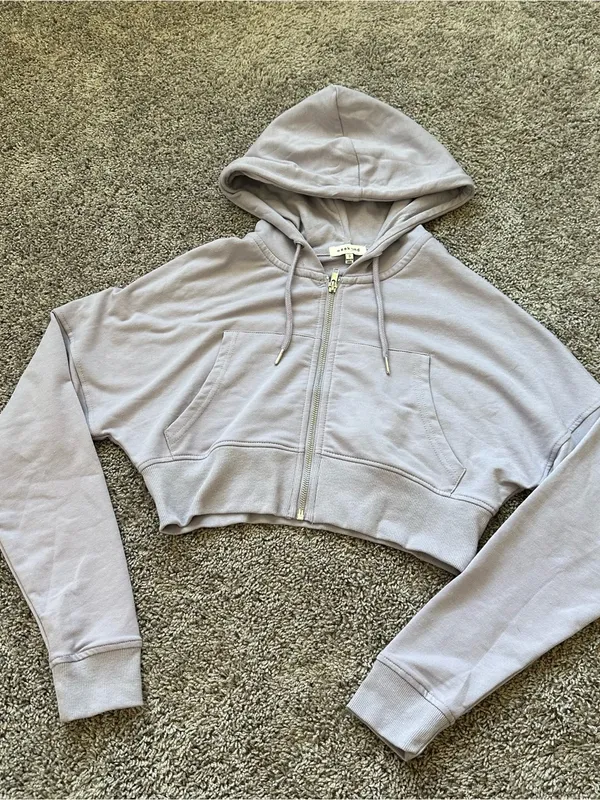 Cropped Lavender Zip - Image 2