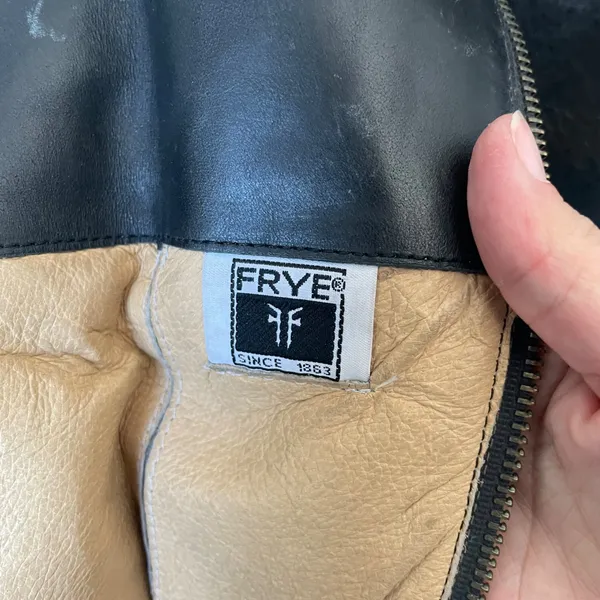 Frye Jamie Ring Tall Distressed Black Leather Riding Boots Size Women's 9 - Image 15