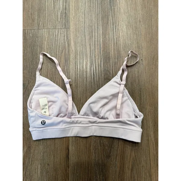 Lululemon Ebb to Street Bra Light Support Pink Size 6 LW2DYLS Triangle Bralette - Image 4