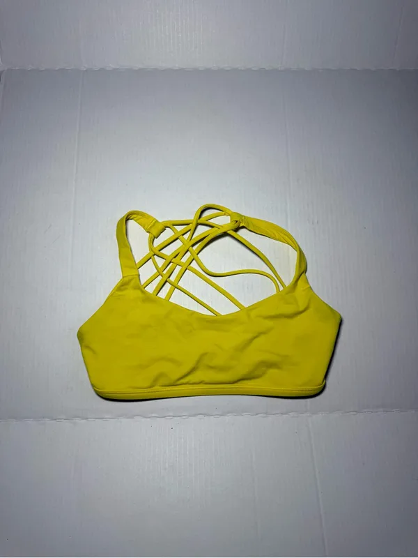 Lululemon Free to be Wild Sports Bra Yellow - Image 3