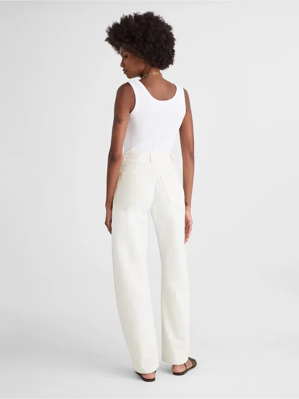 Madewell The Balloon Jean White Barrel Leg Jeans Baggy‎ NWT Size 24 (US 00) - Image 2