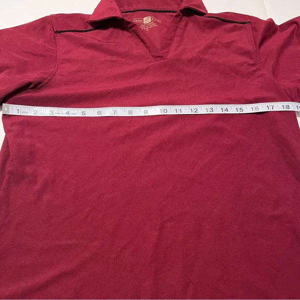 Chick-fil-A Team Style Womens Employee Medium Burgundy Polo Short Sleeve Shirt‎ - Image 6