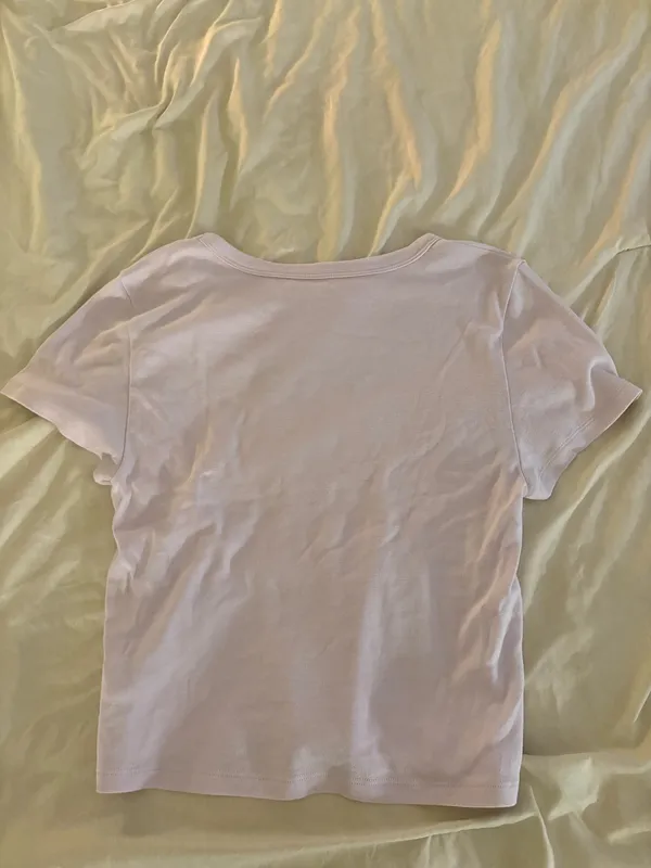 American Eagle Embroidered Baby Tee - Image 3