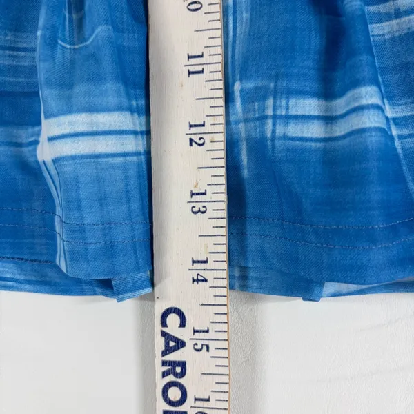 Antigua Desert Dry Xtra-Lite Blue‎ Plaid Pleated Golf Tennis Skort Womens XL - Image 3