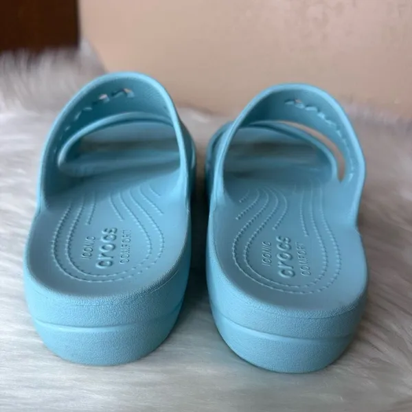 Crocs Baya Platform Slide Iconic Comfort Sandals Comfort Pure Water Size 9 - Image 4