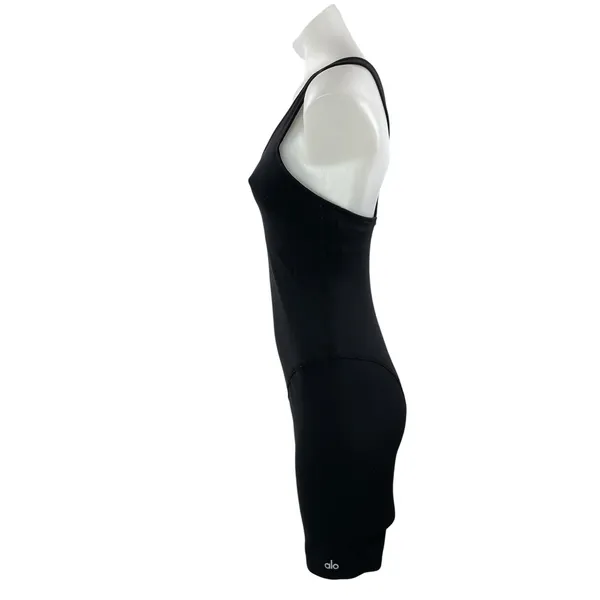 Alo Yoga Black Sleeveless Activewear Athletic Crossback V-neck Jumpsuit Romper S - Image 2