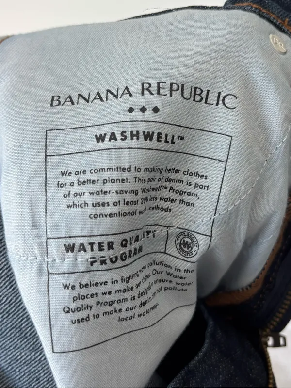 Banana Republic Curvy Straight High Rise Ankle Jeans Dark Wash Denim NWT - Image 11