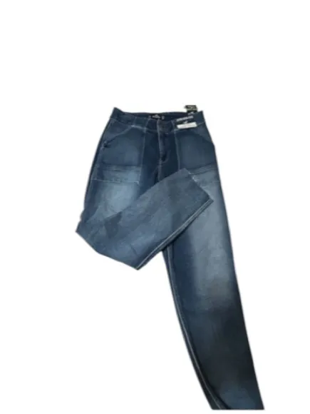 Hollister Straight Jeans in Medium Blue Wash - Image 6