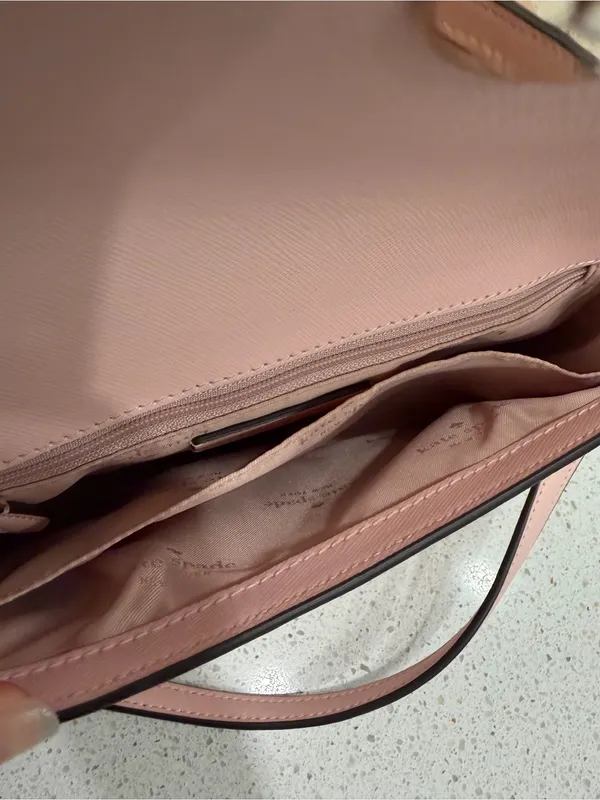 Kate Spade New York Sadie Leather Crossbody Purse in Light Pink EUC - Image 7