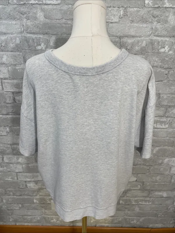 Tasc Classic Crewneck Short-Sleeve Tee in Light Gray - Image 4
