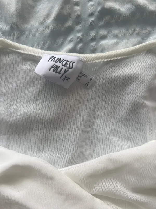 Princess Polly Taylor Top White - Image 4