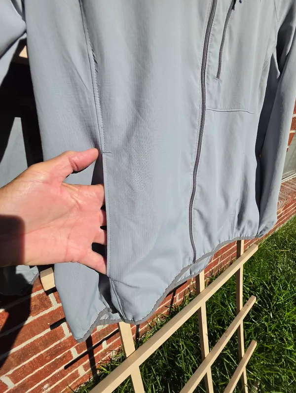 L.L. Bean womens Lightweight Windbreaker Grey Size XL Gray - Image 3