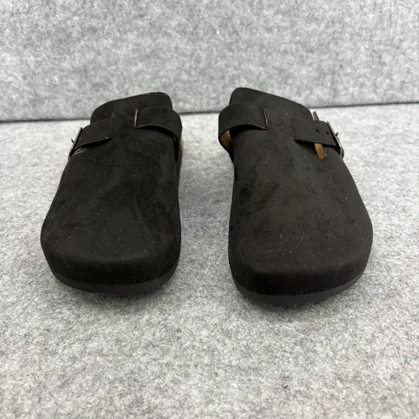 YOKI Gila 102 Black Suede Slip-On Clogs size 8.5 - Image 2
