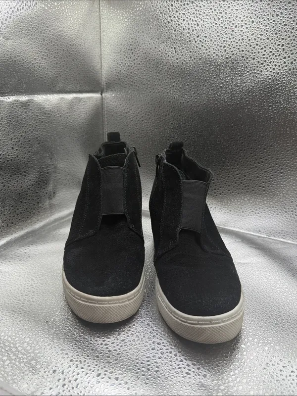 Steve Madden Black Suede High-Top Slip-On Sneakers - Image 2