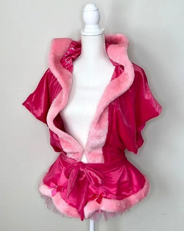 Victoria’s Secret Santa Cape Costume Set - Image 4