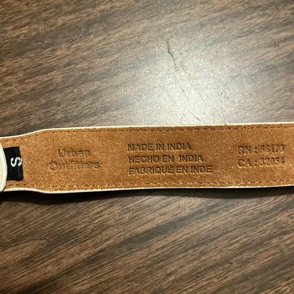 Urban Outfitters Small Leather Cassidy Beaded Western Belt - Image 5