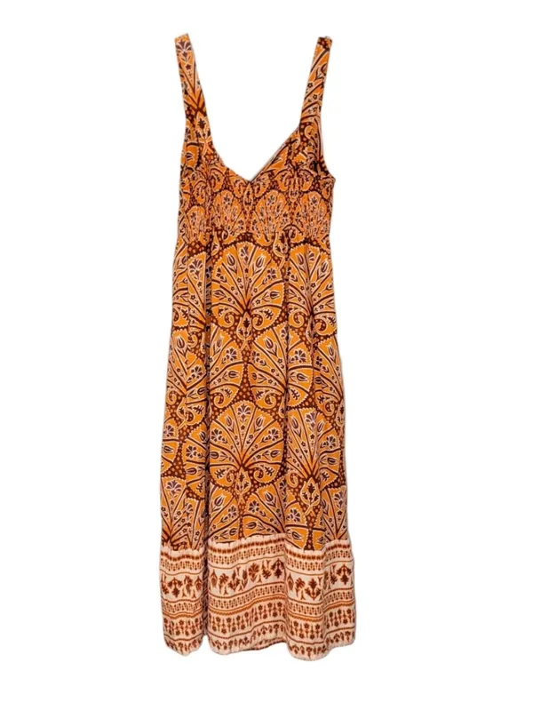 Knox Rose boho western Wide Strap Sleeveless A-Line Dress S - Image 8