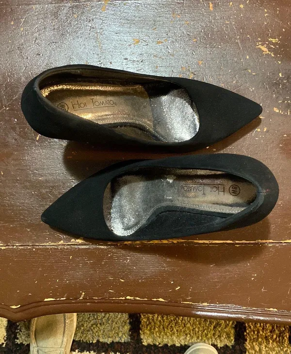 Suede Black Heels  - Image 4