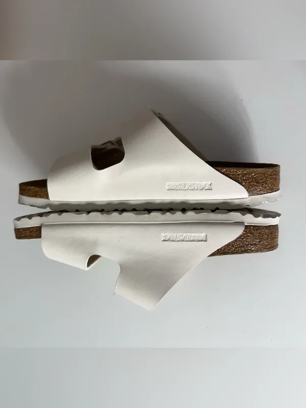 Birkenstock Arizona Birko-Flor in Eggshell 8 - Image 4