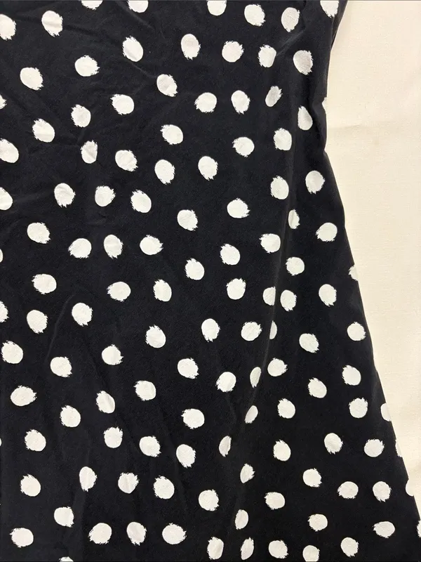 Outdoor Voices size XS Black Tank dress White Polka Dots athletic cute - Image 5