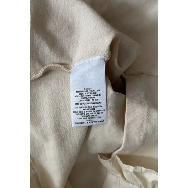 Anthropologie Karina Ruffle Top Size XL 100% Cotton Cream Ruffled Blouse Boho - Image 16