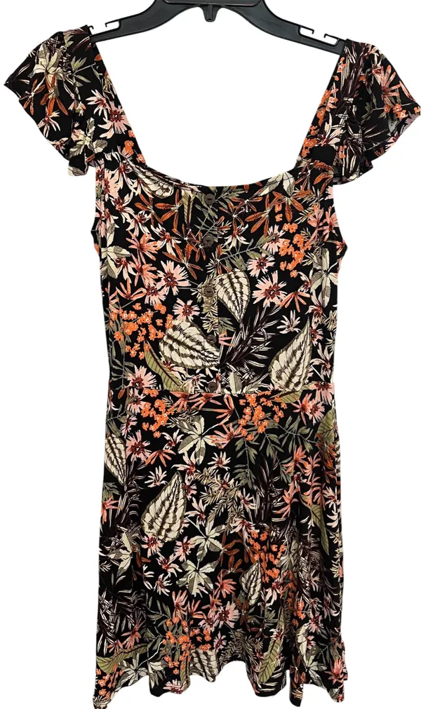 Xhilaration Women’s Black Floral Dress. Size Small. - Image 4