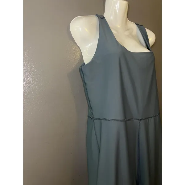 Old Navy Active Powersoft Jumpsuit Womens XL Blue Scoop Neck Go-Dry Athletic - Image 4
