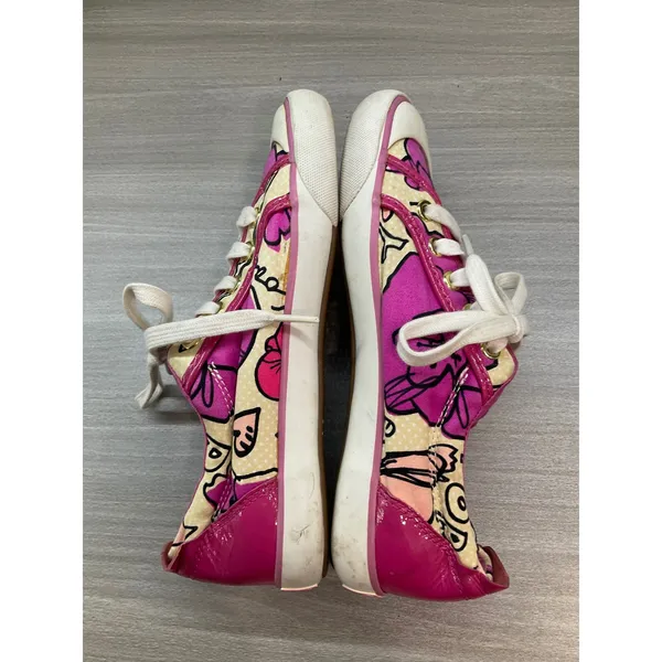 Coach Barrett Poppy Love Designer Fuchsia Pink Patent Leather Trim - Image 9
