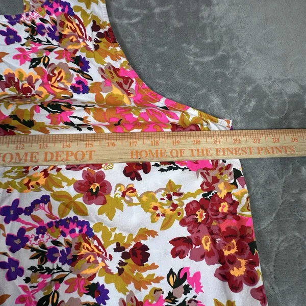 Natural Life Katie Floral Maxi Dress L XL Sleeveless Vibrant Boho Pockets Print - Image 9