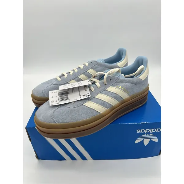 Adidas Originals Gazelle Bold Womens Size 7 Clear Sky Cream White Gum JQ7776 New - Image 2