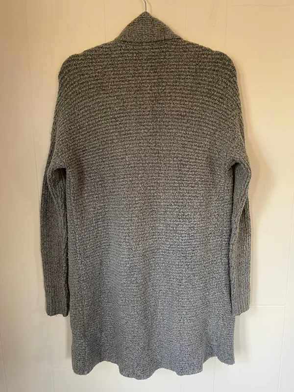 American Eagle Outfitters open front knit cardigan grey cozy long Women’s sz XS - Image 15