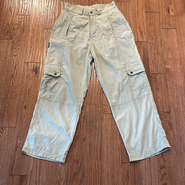 Burton pipe womens green cargo pants size small - Image 2