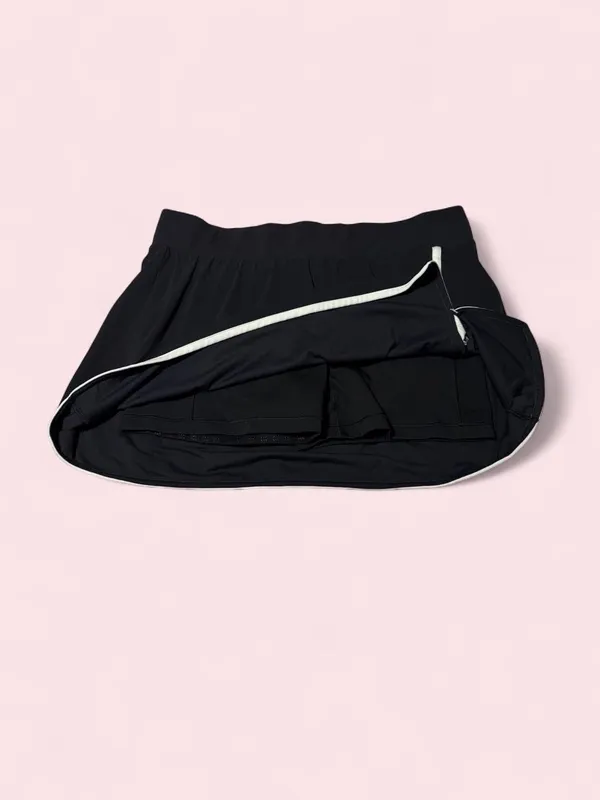 all in motion Black Mini Skort with White Trim - Image 3