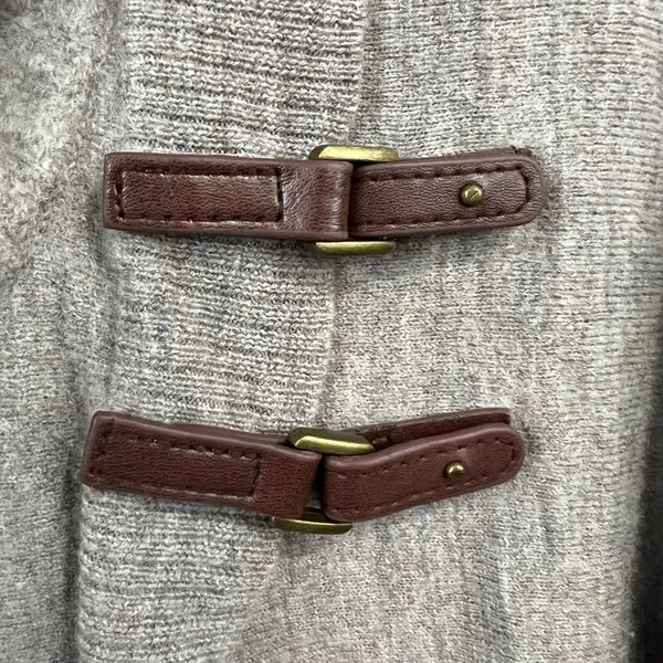 Ellen Tracy Beige 100% Merino Wool Cowl Neck Buckle Accent Pullover Sweater XL - Image 3