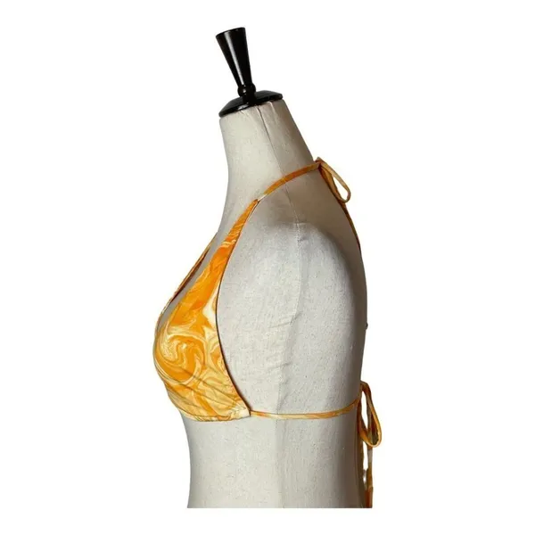 Naked Wardrobe Orange‎ Dreamsicle Two Piece Brazilian String Bikini Set Size L - Image 3