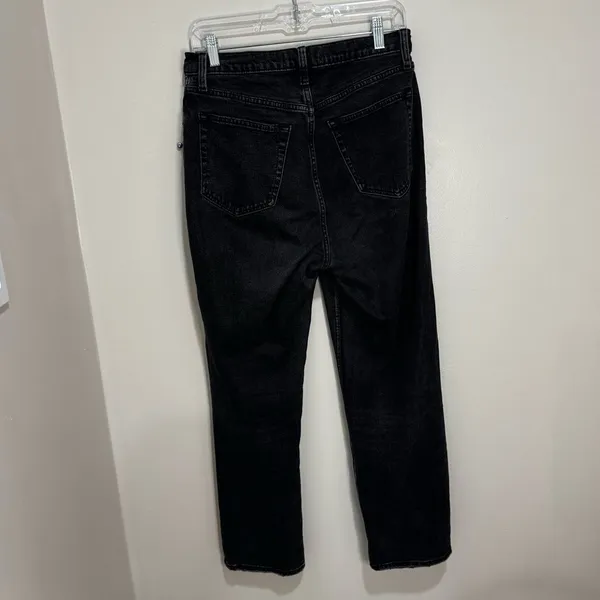 Abercrombie & Fitch The Ankle Straight Ultra High Rise Black 29/8L‎ - Image 3