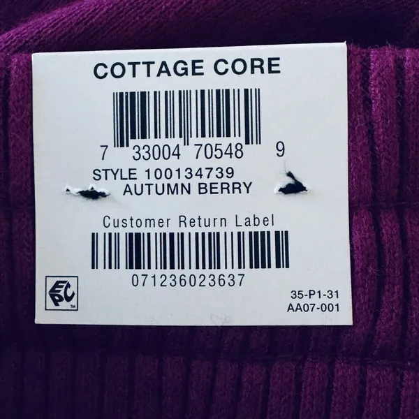 INC X-Small Flare Knit Sweater Pants Pockets Stretch Autumn Berry Magenta New - Image 5