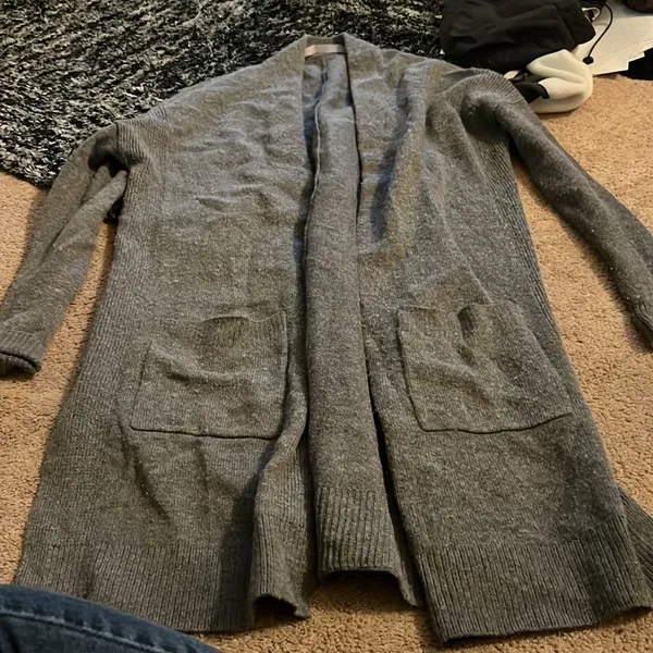 Athleta grey open front‎ cardigan small - Image 2