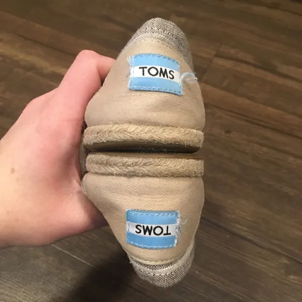 Tom’s gray striped classic slip on flats - Image 5