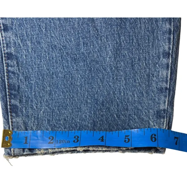 Madewell High Rise Balloon Tapered Jeans Medium Wash 26T Tall NB081 - Image 10