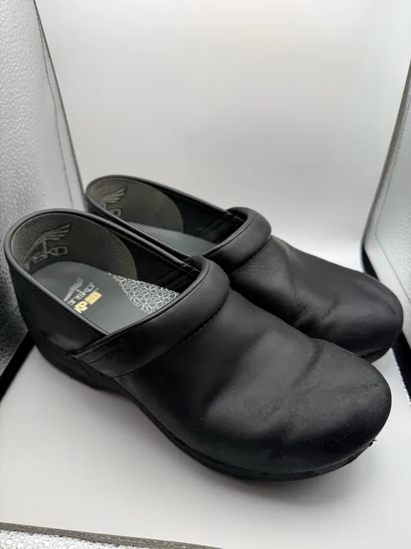 Dansko XP 2.0 Black Leather Clog Slip On‎ Comfort Work Nurse Slip Resistant 40 - Image 4