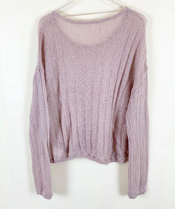 Free People Angel Pointelle Knit Sweater - Image 3