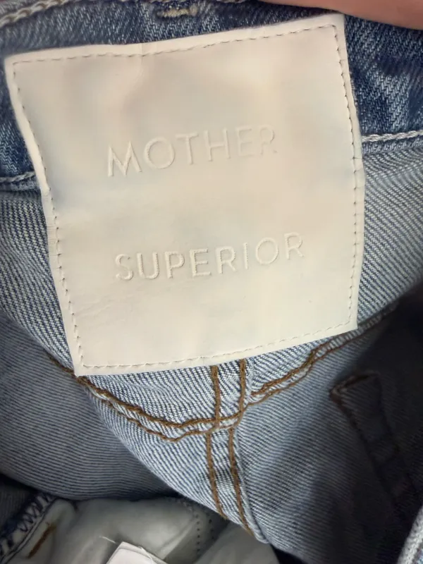 MOTHER The Hustler Ankle Fray Crashing Hard Jeans Size 27 - Image 8