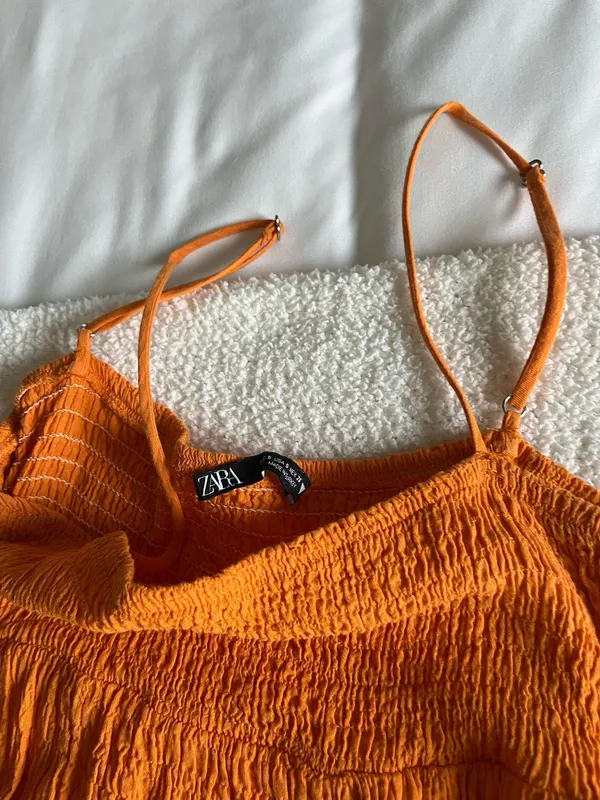 ZARA Orange Dress Mini - Image 2