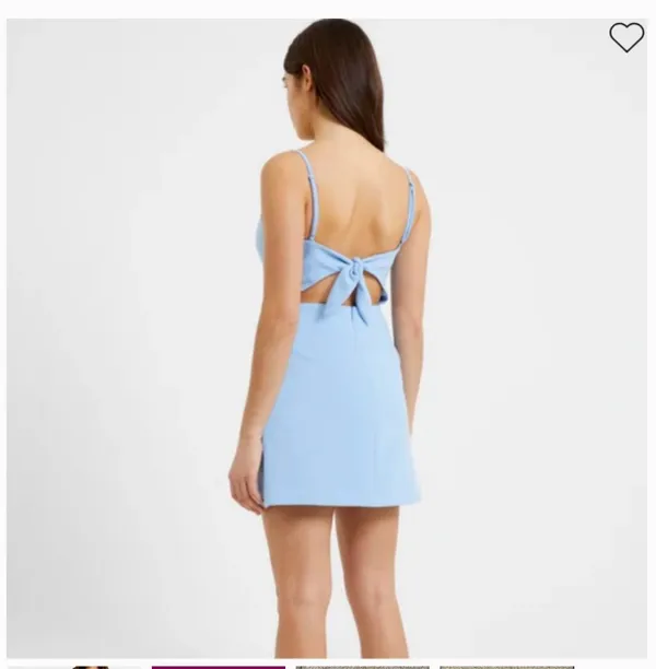 French Connection Whisper Tie Back Mini Dress - Image 6