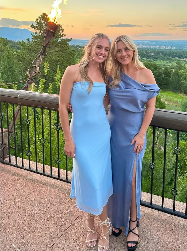 Amazon Light Blue Midi Dress - Image 2