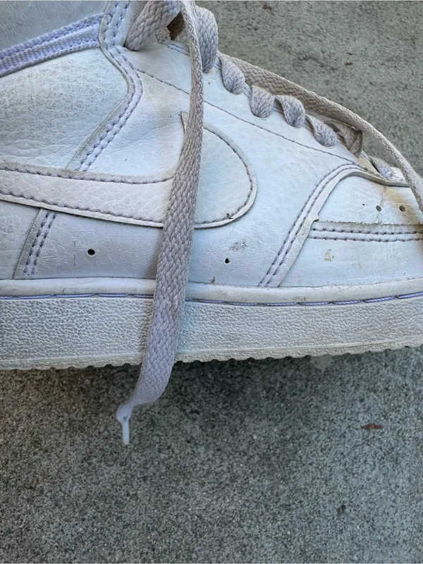 Women's Nike Casual High-Top Sneakers in Light Gray - Image 6