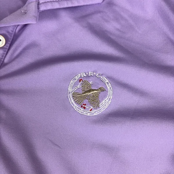 Peter Millar Shirt Womens Large Purple Long Sleeve Collared Golf Polo E4 UPF 50+ - Image 3