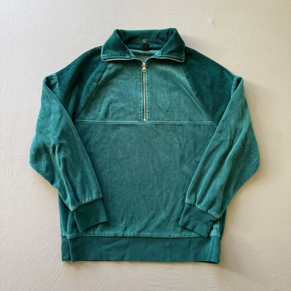 Wild Fable Velour Quarter Zip Sweatshirt - Image 3