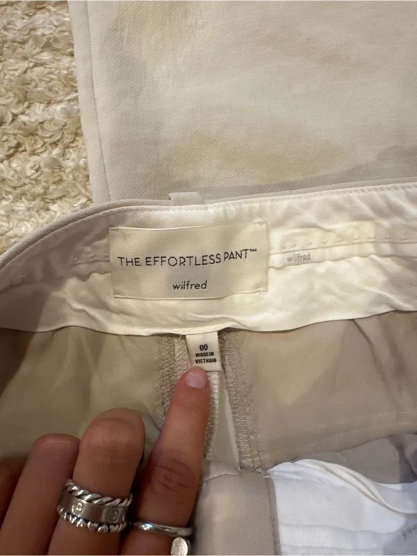 Wilfred Cream High-Rise Pleated Trousers - Image 3